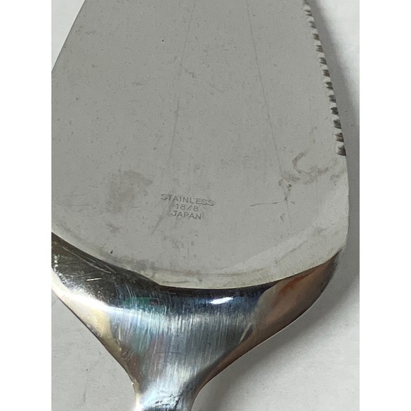 Christmas Holly Pie Cake Server Stainless Steel Porcelain Handle Japan - Picture 2 of 6